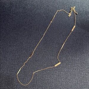 Elegant Gold Necklace Kate spade with crystals long